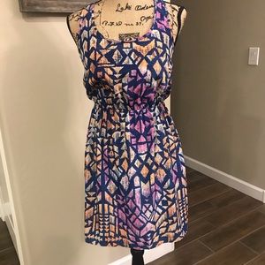 Soprano XS Multi-Colored Chiffon Dress